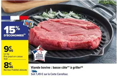 Carrefour - Viande Bovine: Basse Côte À Griller