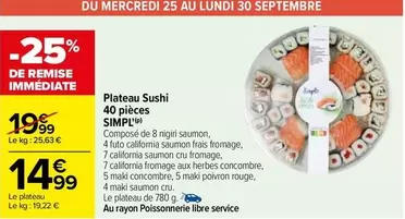 Simpl - Plateau Sushi 40 Pièces