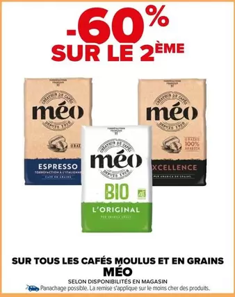 TOUS - Meo : Découvrez tous les cafés moulus et en grains avec nos offres spéciales