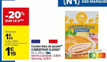 Carrefour - Cordon Bleu De Poulet