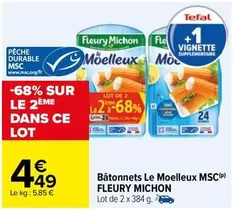 Fleury Michon - Bâtonnets Le Moelleux Msc