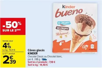 Kinder - Cônes Glacés