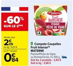 Materne - Compote Coupelles Fruit Intense