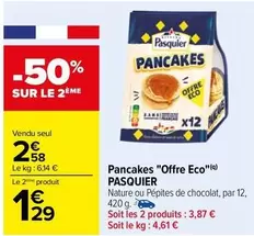 Pasquier - Pancakes "Offre Eco" offre à 2,58€ sur Carrefour Market