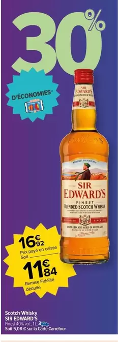 Carrefour - Sir Edwards - Sciet Whisky