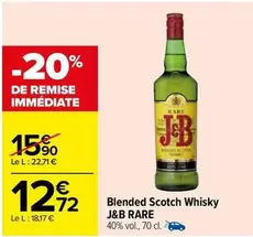 J&B - Blended Scotch Whisky Rare