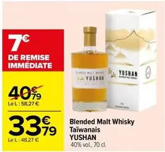 Yushan - Blended Malt Whisky Taïwanais