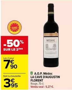 Cave D'Augustin Florent A.O.P. Médoc - Découvrez l'Excellence du Terroir Français