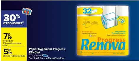 Renova - Papier Hygiénique Progress