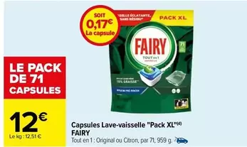 Fairy - Capsules Lave-vaisselle "pack Xl"