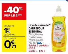 Carrefour - Liquide Vaisselle Essential