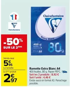 clairefontaine - Ramette Extra Blanc A4