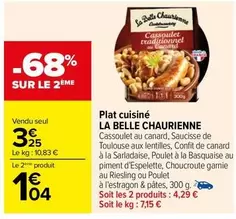 La Belle Chaurienne - Plat Cuisiné