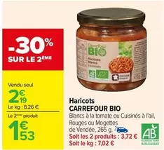 Carrefour - Haricots Bio