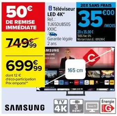 Total - Samsung - Téléviseur Led 4k