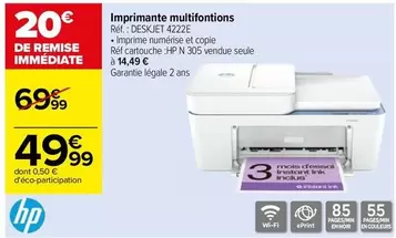 HP Deskjet 422xe - Imprimante Multifonctions avec Promo Spéciale