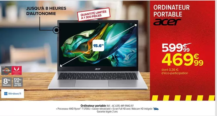 Acer - Asmodee - Ordinateur Portable offre à 469,99€ sur Carrefour Market