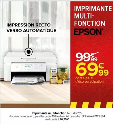 Epson - Imprimante Multifonction XP420S offre à 69,99€ sur Carrefour Market