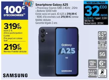 Total - Samsung - Smartphone Galaxy A25