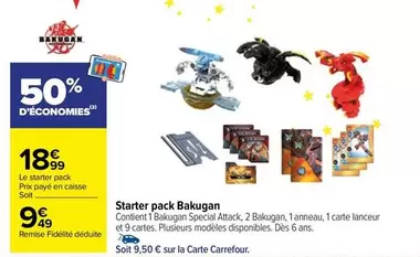 Carrefour - Starter Pack Bakugan