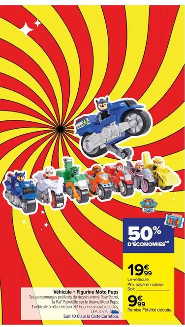 Carrefour - Véhicule + Figurine Boîte Pur Pâques : Promo spéciale avec figurine, idéal pour célébrer Pâques!