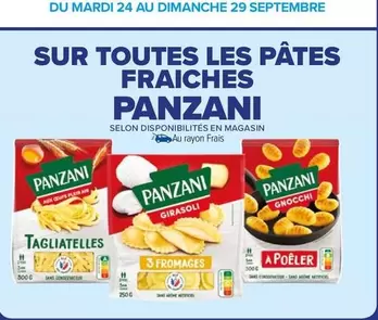 panzani - sur toutes les pâtes fraiches