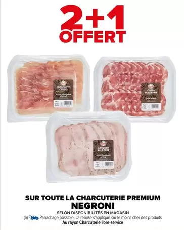 negroni - sur toute la charcuterie premium