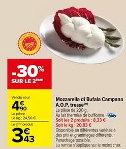 Mozzarella Di Bufala Campana A.O.P. Tresse