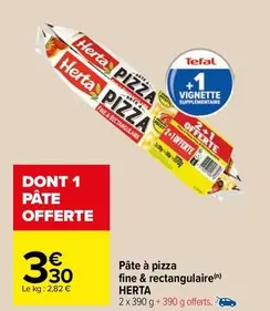 Herta - Pâte À Pizza Fine & Rectangulaire