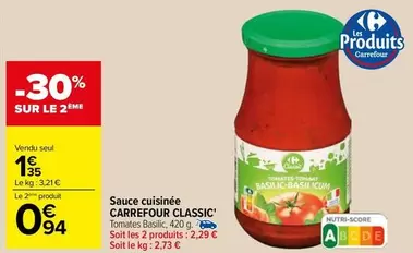 Carrefour - Sauce Cuisinée Classic'