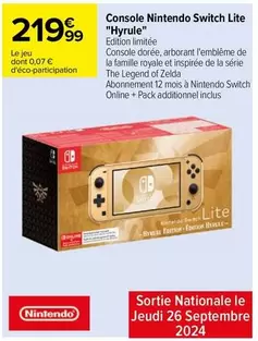 nintendo -  switch - console switch lite "hyrule"