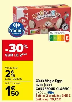 Carrefour - Oeufs Magic Eggs Avec Jouet Classic