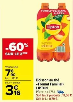 lipton - boisson au thé format familial