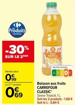 carrefour - boisson aux fruits