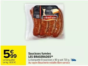 les braserades - saucisses fumées