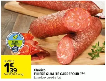 carrefour - chorizo filière qualité