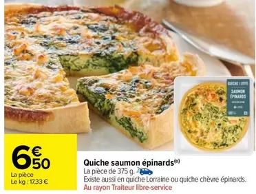 Quiche Saumon Épinards