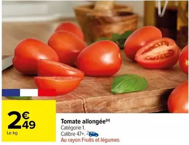 tomate allongée