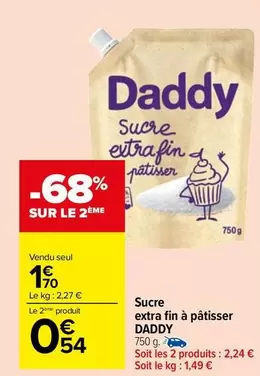 daddy - sucre extrafin à pâtisser