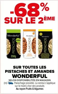 wonderful - sur toutes les pistaches et amandes