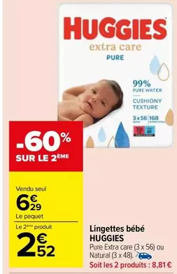 Huggies - Lingettes Bébés