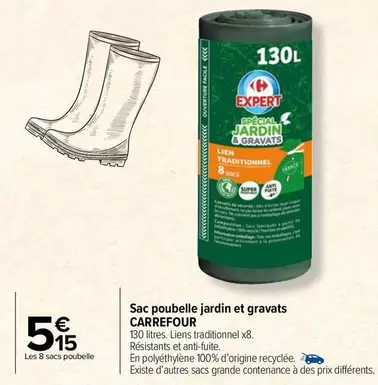 carrefour - sac poubelle jardin et gravats