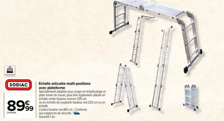 Sodiac - Entele Artificie Multi-positions avec Plateforma : Un produit innovant pour tous vos besoins de confort