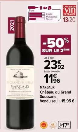 margaux - chateau du grand soussans