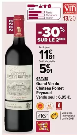 Graves - Grand Vin Du Château Pontet Reynaud