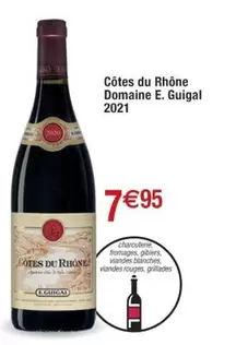 Côtes du Rhône 2022 - Domaine E. Guigal - Vin rouge élégant et fruité, parfait pour accompagner vos repas