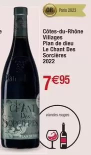 Côtes-du-Rhône Villages Plan De Dieu Le Chant Des Sorcières 2022 - Vin Rouge Équilibré et Aromatique