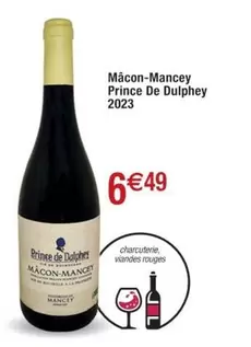 Prince - Mâcon-manney  De Dulphey 2023 offre à 6,49€ sur Cora