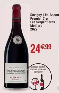 Moillard Savigny-Lès-Beaune Premier Cru Les Serpentières 2022 - Un vin d'exception à découvrir