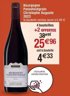 Christophe Auguste - Bourgogne Passetoutgrain : Un vin de caractère à découvrir !